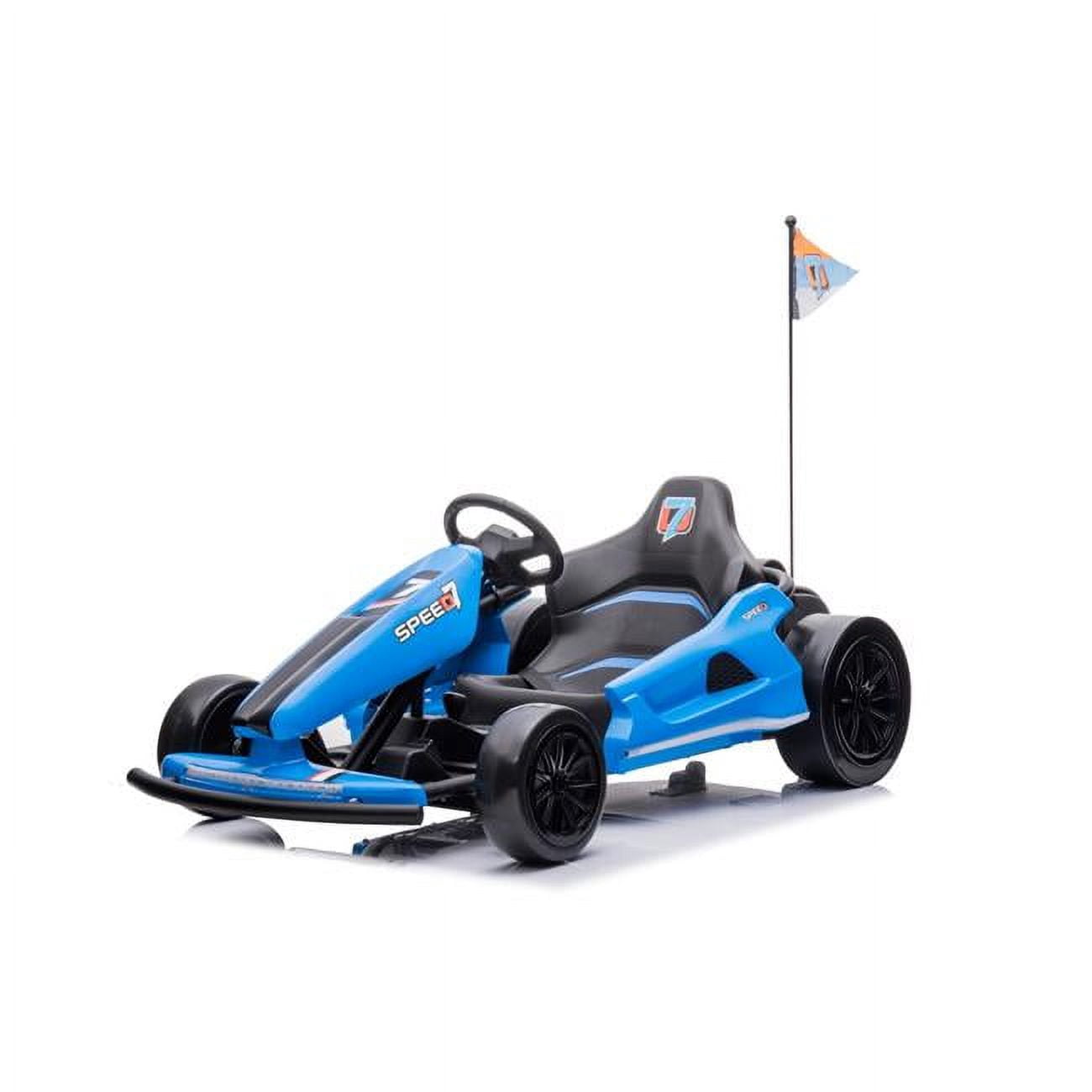 212 Main Freddo Go Kart Drifter 24V Ride On Car for Kids, Blue