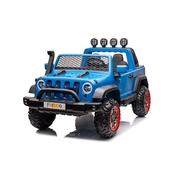 24V Freddo Toys Jeep with Top Lights 2 Seater Ride on