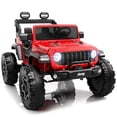 thumbnail image 1 of iYofe Jeep Wrangler Rubicon 24V 2 Seater Truck, Powered Ride on Car Toy with Remote Control&Bluetooth, 4 Wheeler for Kids Toddoler Ages 3-8, Red, 1 of 10