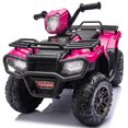 thumbnail image 1 of 24V Kids Ride On ATV Toy, Electric 4 Wheeler Ride on Car for Toddlers Ages 2-4, Dual 55W Motors, 3.11 MPH Max Speed, Bluetooth Music, LED Lights, Spring Suspension, Storage Racks, Pink, 1 of 8