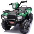 thumbnail image 1 of 24V Kids Ride On ATV Toy, Electric 4 Wheeler Ride on Car for Toddlers Ages 2-4, Dual 55W Motors, 3.11 MPH Max Speed, Bluetooth Music, LED Lights, Spring Suspension, Storage Racks, Green, 1 of 8