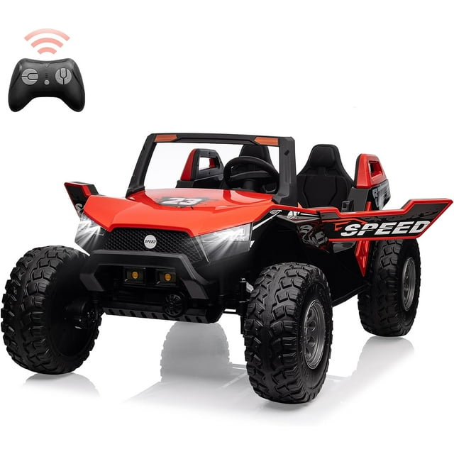 24V Kids Electric Car Remote Control, 2 Seater Ride Toy, Rechargeable Electric 240W Car