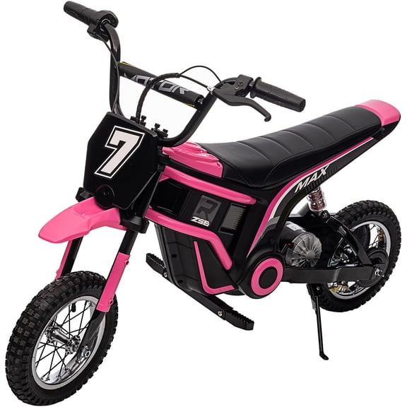 24V Kids Electric Dirt Bike 350W Electric Motorcycle for Ages 8-12, Up to 14.29 MPH, 2-Speed Modes, Max Weight 135lbs