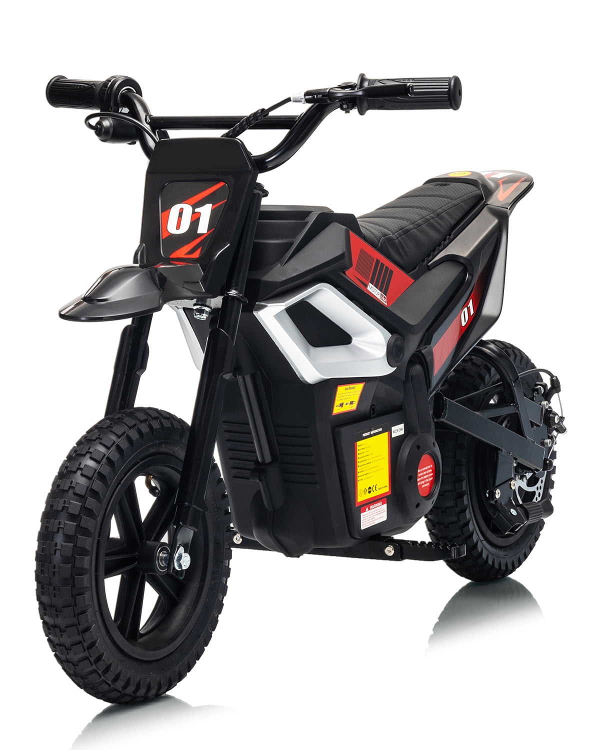 24V Kids Electric Dirt Bike - 350w Kids Motorcycle, 13.67 Mph Max Speed Electric Bike for Kid, Rear Wheel Suspension, 12 Miles Range, Twist Grip Throttle, Rubber Tire