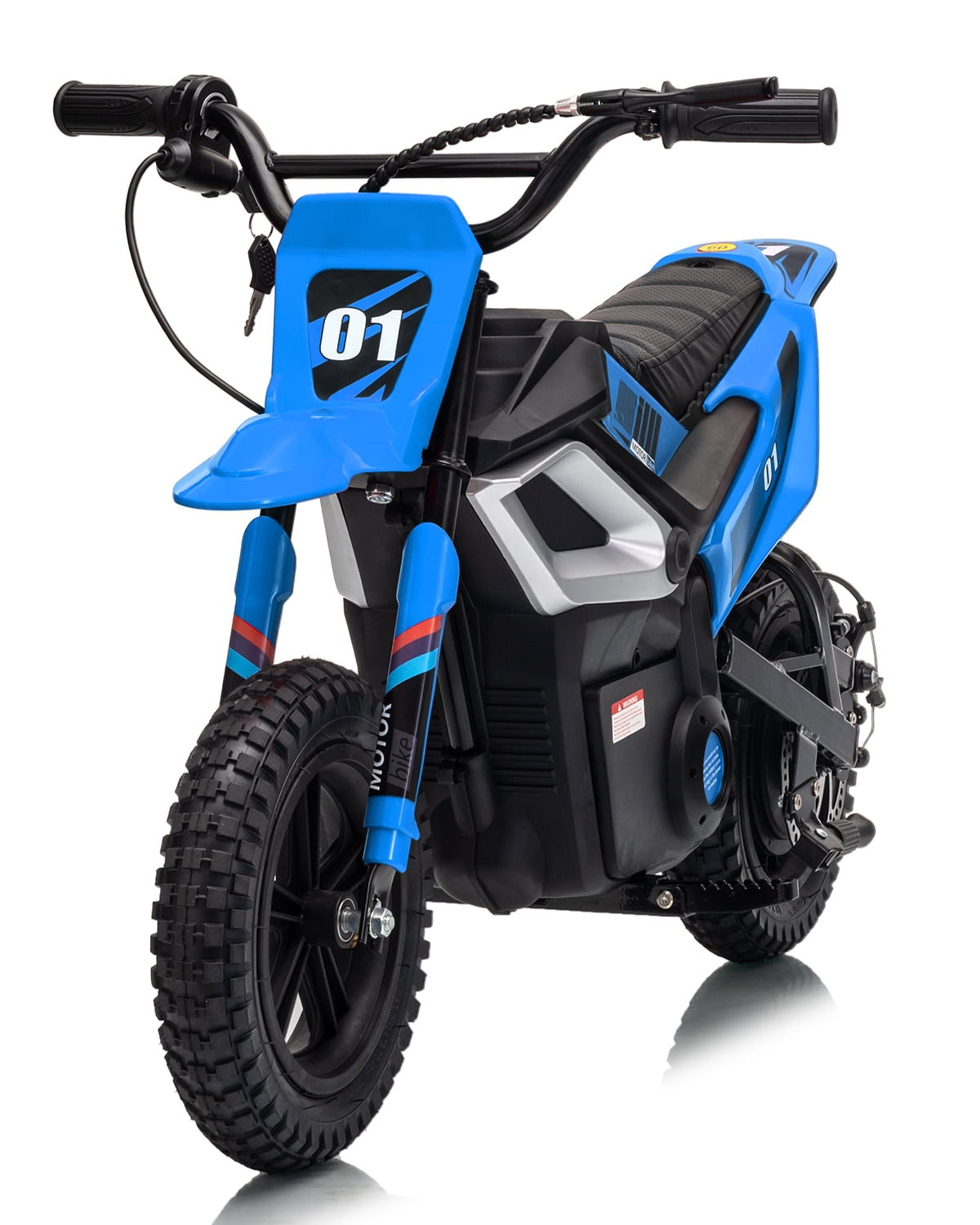 24V Kids Electric Dirt Bike - 350w Kids Motorcycle, 13.67 Mph Max Speed Electric Bike for Kid, Rear Wheel Suspension, 12 Miles Range, Twist Grip Throttle, Rubber Tire