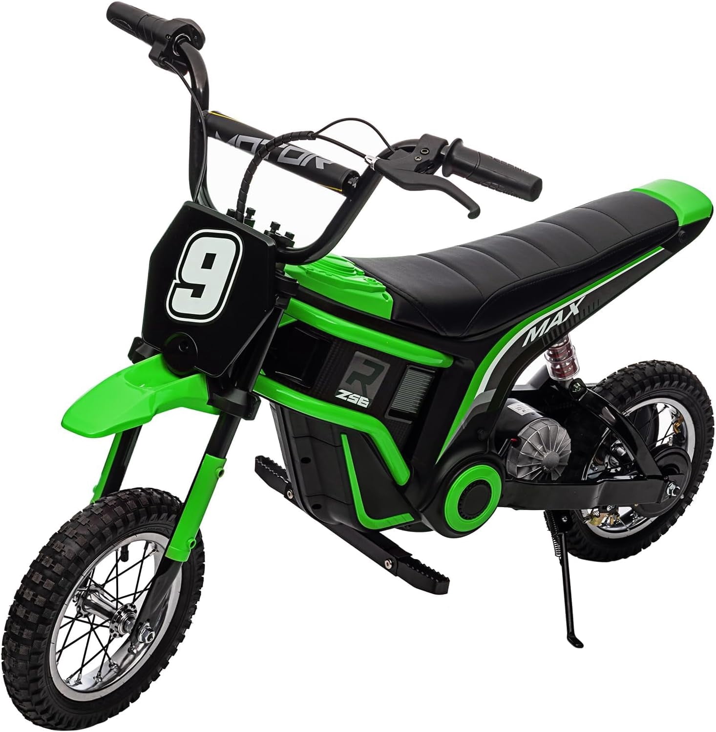 24V Kids Electric Dirt Bike w/350W Motor, 14.29MPH & Hydraulic Suspension – ASTM Certified, Ages 8-14