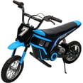 thumbnail image 1 of 24V Kids Electric Dirt Bike w/350W Motor, 14.29MPH & Hydraulic Suspension – ASTM Certified, Ages 8-14, 1 of 9