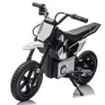 thumbnail image 1 of 24V Kids Electric Motocross Motorcycle with Bluetooth Music - 200W Power, Rear Shock Absorber, LED Breathing Lights, Adjustable Speed up to 9.32 MPH - Powered Ride On Toy for Boys Girls Ages 5-15, 1 of 6
