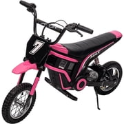 24V Kids Electric Motorcycle with Shock-Absorbing Design,350w 3-Speed Dirt Bike with Twist-Grip Throttle/Hand-Operated Rear Brake,Up to 14.29 MPH,Max Load 135 Lbs,Seat Height 18.3 Inch,for Aged 8-14