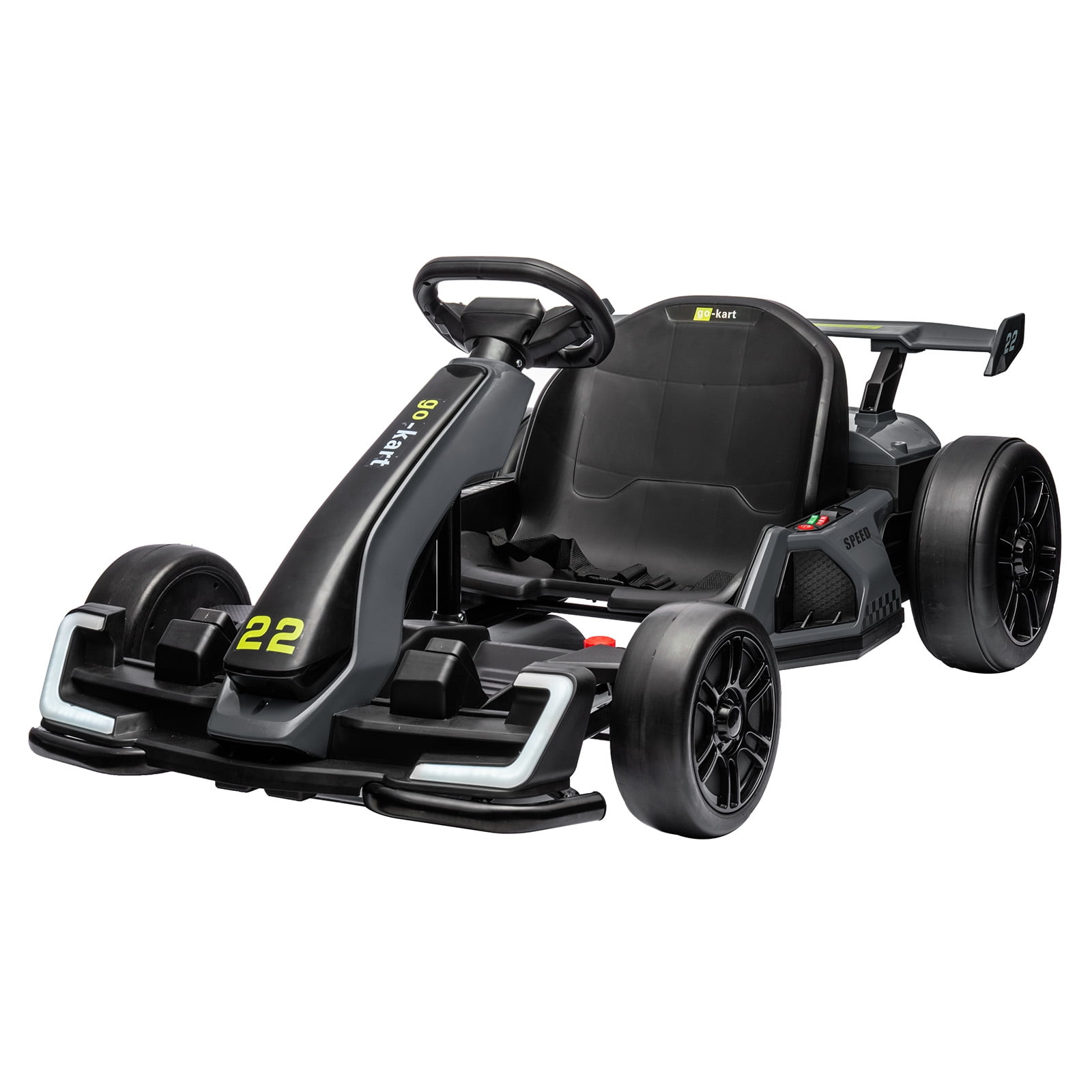 24V Kids Go Kart,300W Powerful Electric Drift Kart Car with Adjustable Seat