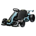 thumbnail image 1 of 24V Kids Go Kart, 300W Powerful Electric Drift Kart with Dual Motors, Adjustable Seat, 8mph Speed, Bluetooth, Led Lights, Eva Tires, and Brake Pedal for Ages 6+, 1 of 7