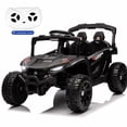 thumbnail image 1 of 24V Kids Powered Ride On UTV, Electric Ride On Car for Kids Ages 3-5 with Remote, Bluetooth, LED Lights, 4-Wheel Suspension, Black, 1 of 7