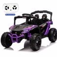 thumbnail image 1 of 24V Kids Powered Ride On UTV, Electric Ride On Car for Kids Ages 3-5 with Remote, Bluetooth, LED Lights, 4-Wheel Suspension, Purple, 1 of 7