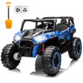 thumbnail image 1 of FestiveGlow 24V Kids Ride on Car Truck,2 Seater Kids Electric Car with Remote Control,4WD Toddler Ride on Car with 110lb Weight Capacity,Blue, 1 of 10