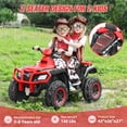 thumbnail image 1 of 24V Kids Ride on Car, 2 Seater 10Ah Powered on Truck,4*200W Motor Electric Vehicles with Remote Control,Up to 5mph,Spring Suspension UTV for 3-8 Boys Girls,Red, 1 of 6