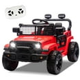 thumbnail image 1 of 24V Kids Ride on Car with Parents Control, 2 Seater Battery Powered Kids Electric Car with 2WD, Four Wheel Suspension, LED Light, Bluetooth and MP3 for Kids Aged 3+, Red, 1 of 7