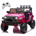 thumbnail image 1 of 24V Kids Ride On Car W/Parents Control,2*200w Power motors,Four Wheel Suspension,Adjustable speed,USB,MP3,Music,Bluetooth,Large display screen,Power Display,Safety Belt for Kids Aged 3+., 1 of 7