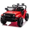 thumbnail image 1 of 24V Kids Ride on Car W/Parents Control,Four-wheel suspension,2WD,Power display,Bluetooth,MP3,Music,LED headlight,Provide a speed of 1.86-3.11MPH For Kids Around 3 years old, Red, 1 of 20