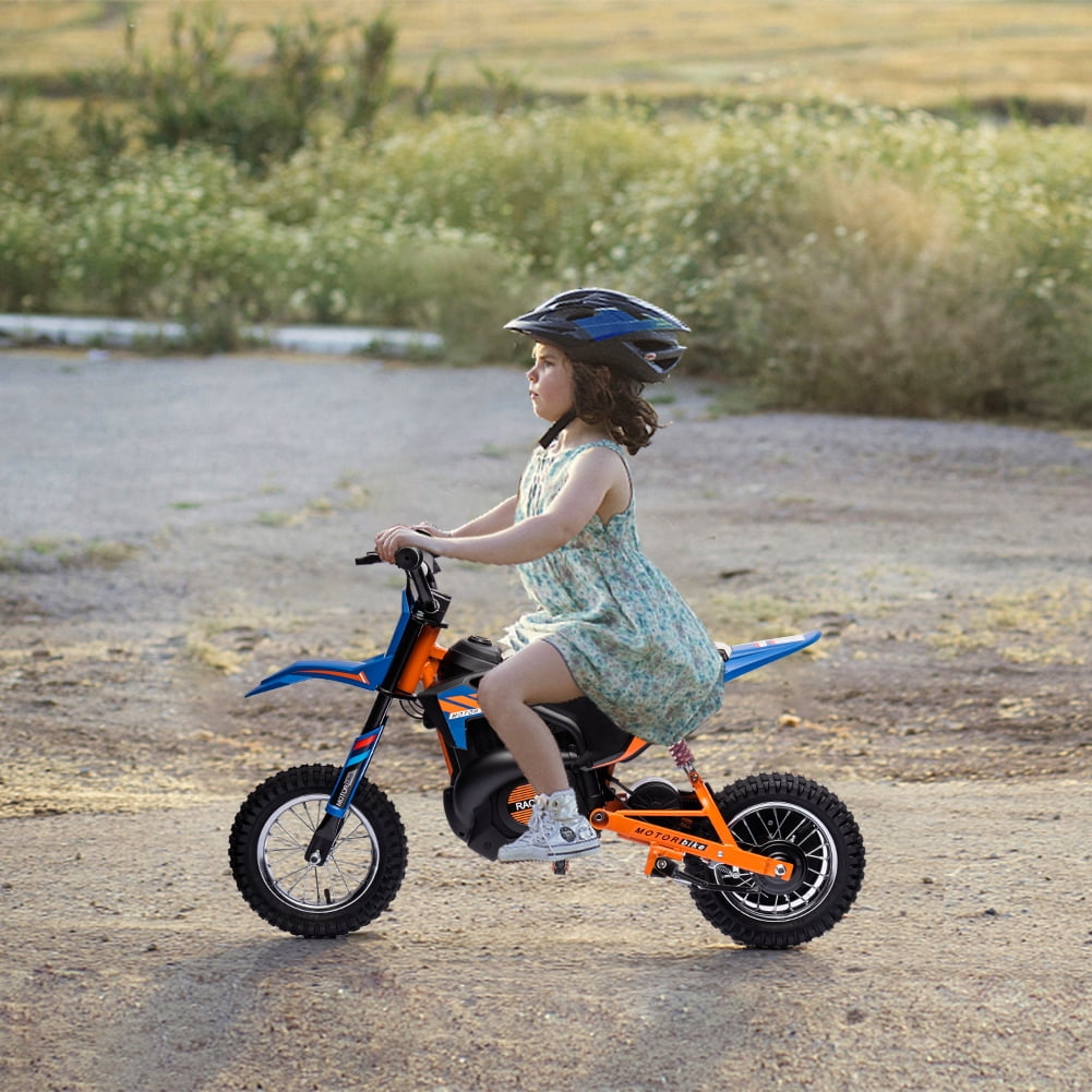 24V Kids Ride On Electric Motorcycle,250W Motor 13.6MPH Fast Speed Dirt