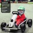 24V Kids Ride On Go Kart,300W*2 Extra Powerful Motors,9Ah Large Battery