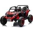 thumbnail image 1 of 24V Kids Ride On UTV 2-Seater 4WD Off Road Electric Vehicle with Remote Control, LED Lights, 4 Shock Absorbers, One-Button Start, and Music Player, for Ages 3 +, 1 of 6