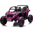 thumbnail image 1 of 24V Kids Ride On UTV 2-Seater 4WD Off Road Electric Vehicle with Remote Control, LED Lights, 4 Shock Absorbers, One-Button Start, and Music Player, for Ages 3 +, 1 of 6