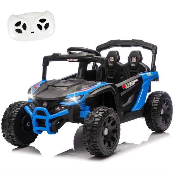 24V UTV Off-Road Vehicle with Dual 80W Motors, 4-Wheel Suspension, 2.4G Remote, Collision Protection, High Ground Clearance, Anti-Slip Tires, Bluetooth Music