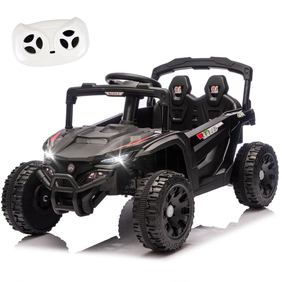 24V Kids ride on UTV W/ 2.4G PC,80W*2,Four-wheel suspension, Anti-Collision bar, High Chassis and Anti-Slip Grip wheels, Bluetooth and Music,Provide a speed of 1.86-3.11mph for Kids Aged 3-5