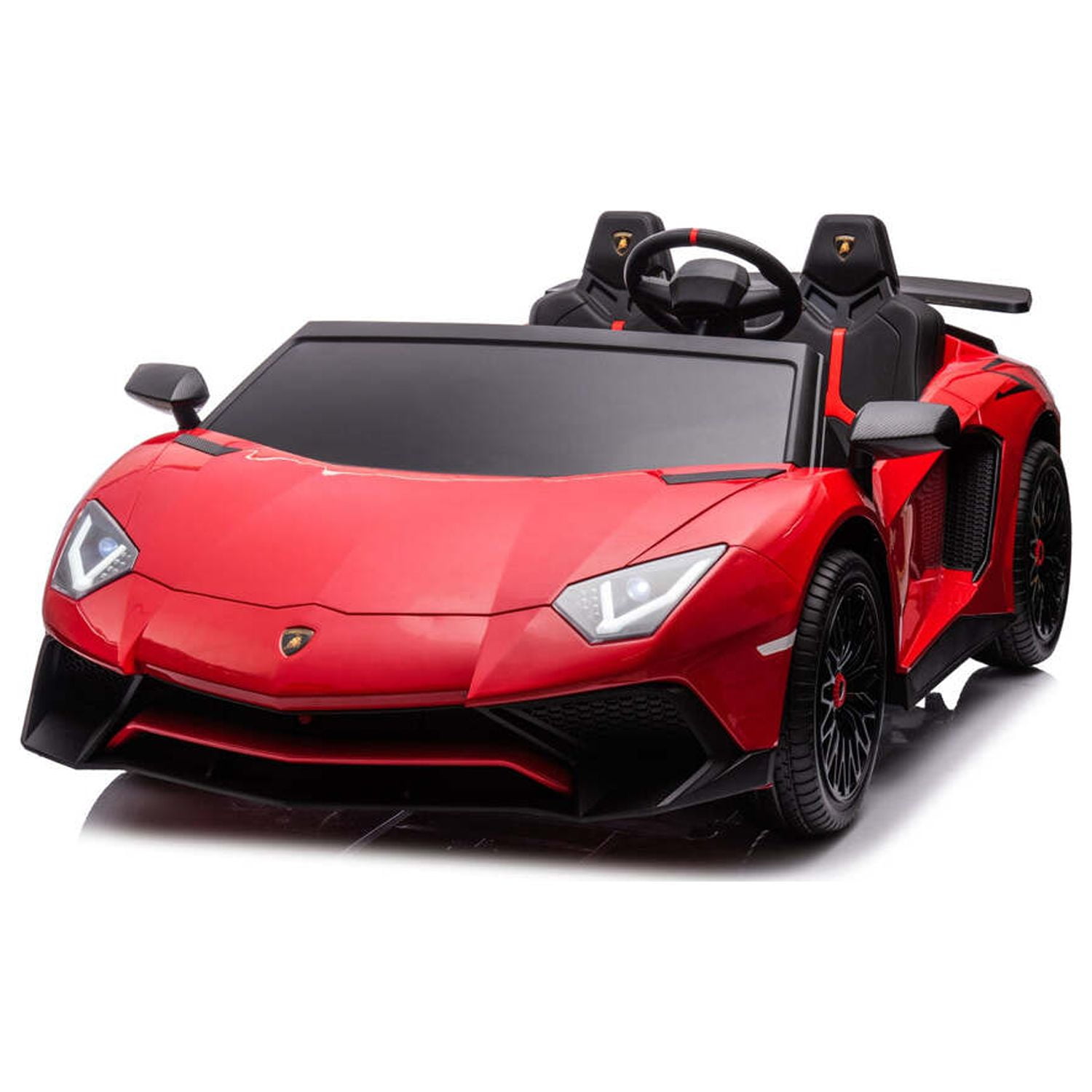 24V Lamborghini Aventador Electric 2 Seater Children s Ride on Car with Power Battery for Kids Walmart