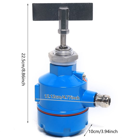 24V Material Level Switch,High Temperature Rotary Paddle Level Switch for Solid Bin Indicator Silo Sensor