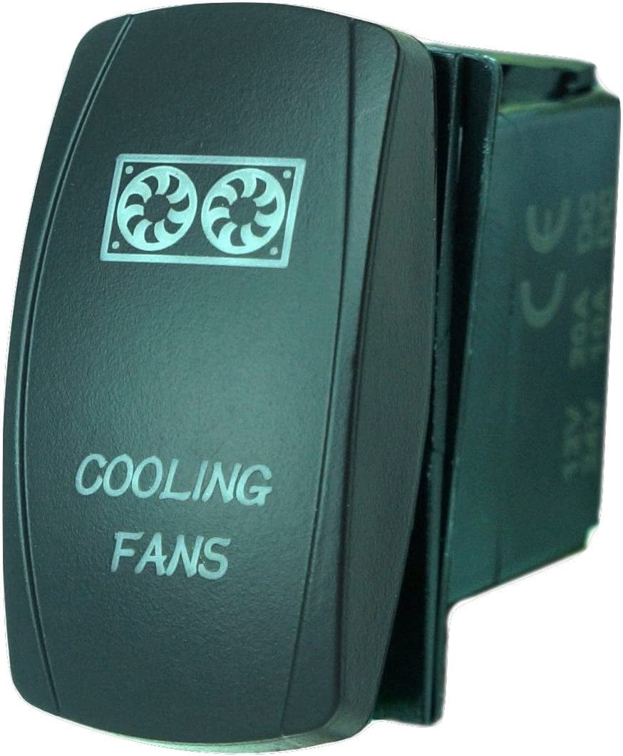 Ventilation Fan Rocker Switch 24V Military Rocker Switch, Cooling Fans, fits M998 Humvee Hmmwv M35a2 ...