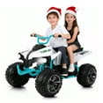 thumbnail image 1 of Neche 24V 2 Seater Ride on Toy, 4*200W Motors,9AH Battery Powered ,4-Wheeler Kids ATV with Bluetooth & LED lights, for Ages 3-8,White, 1 of 11