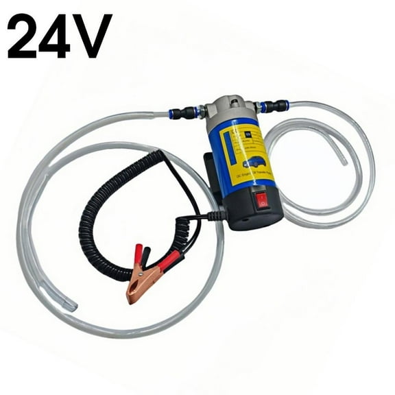 24V Oil Transfer Pump 1-4L/min Extractor Fluid Suction Electric Change Fuel Pump Siphon Tool for Car Motor Boats