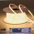 24V Outdoor LED Strip with Lights with Power Supply 65.6ft, White ...