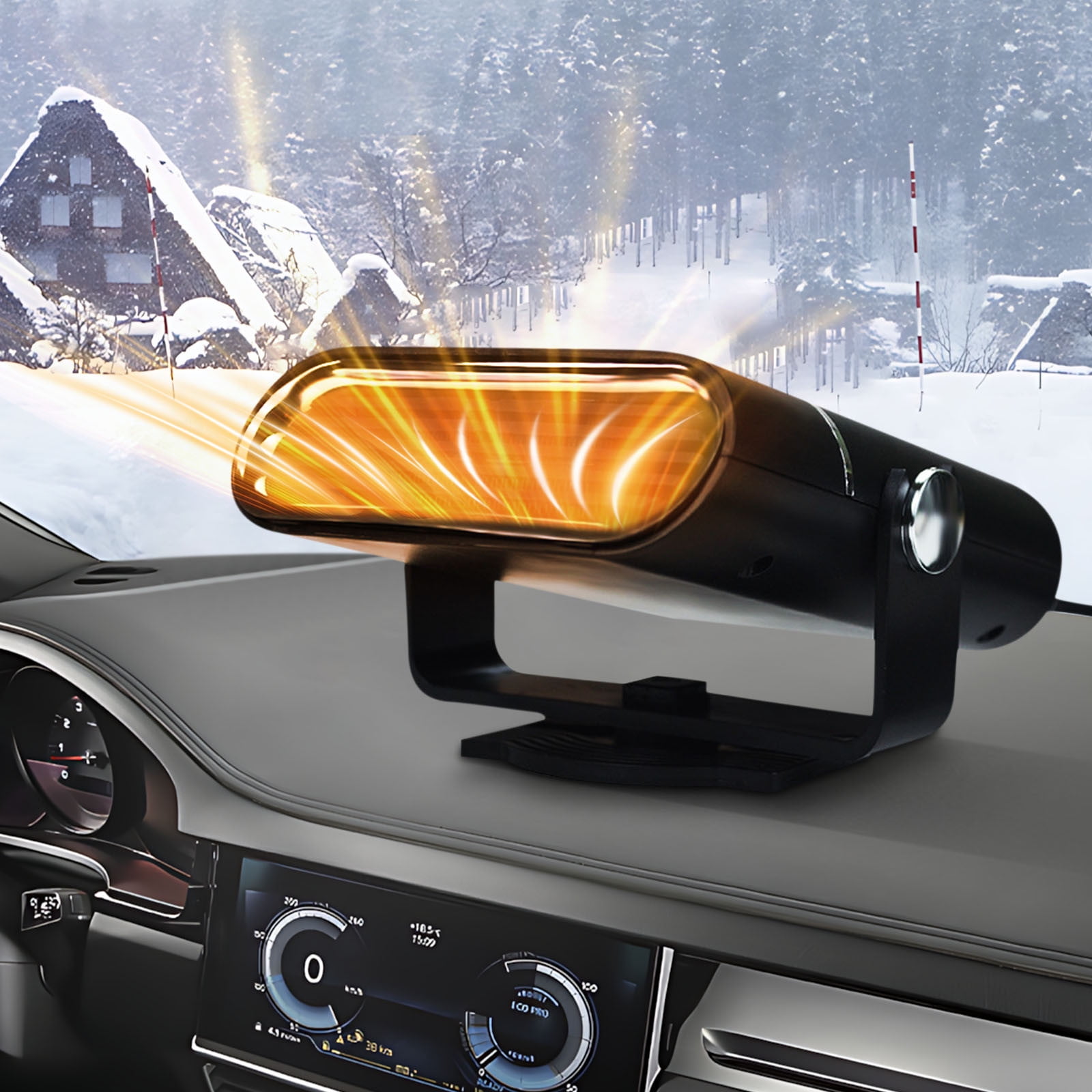 24V Portable Car 360° Rotary Heater Multi-Function In-Car Heating ...