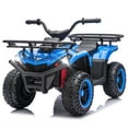 thumbnail image 1 of 24V Power Kids Ride On Car with 160W Motors, Electric Toy with Front & Rear Storage Racks, LED Headlights, Bluetooth, Battery Display, AntiSlip Tires, Crash Bars, Ride On Toy for Kids Ages 3-5, Blue、, 1 of 7