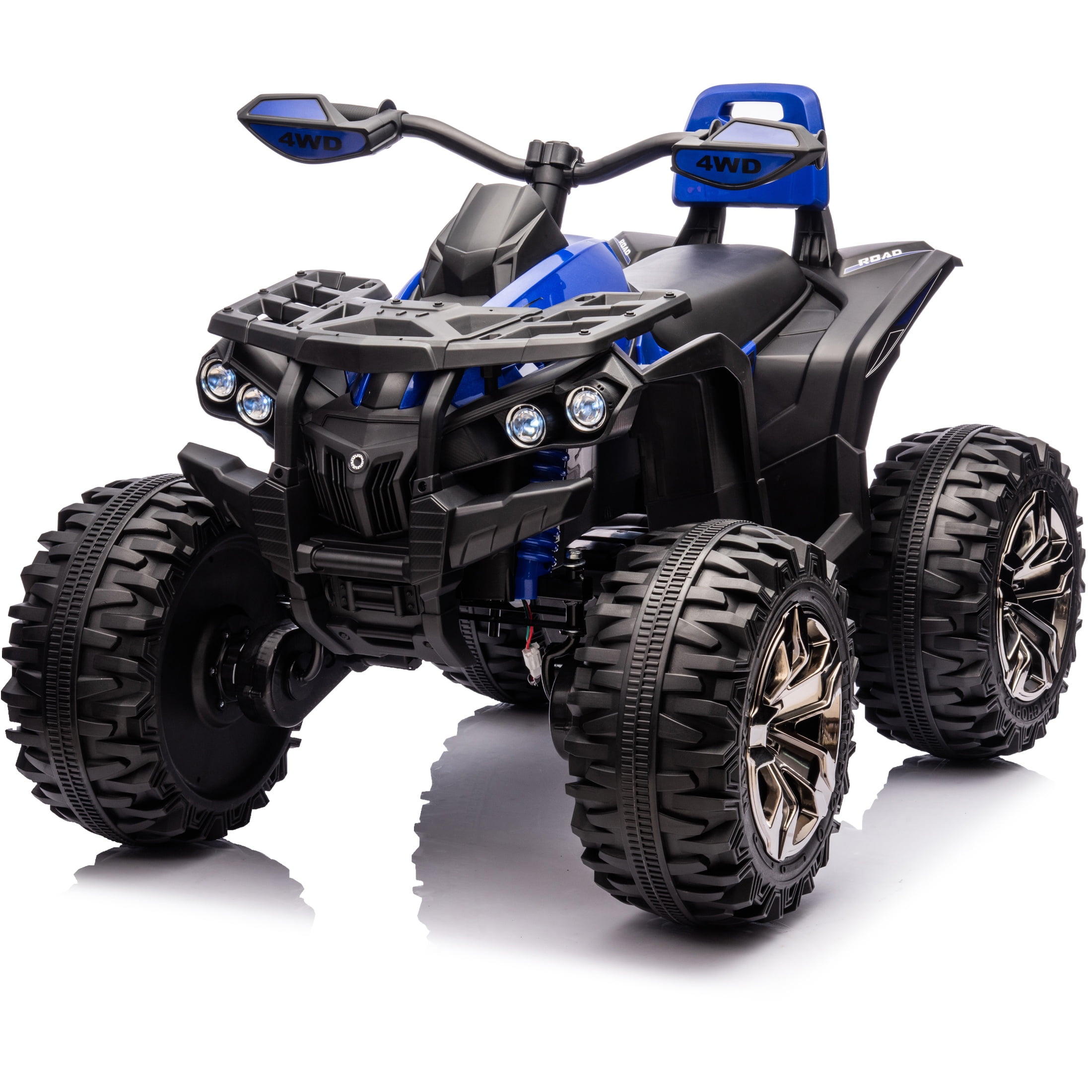 24V Powered Ride on ATV, 4WD 4 Wheeler Ride on Toys for Big Kids Ages 3 ...