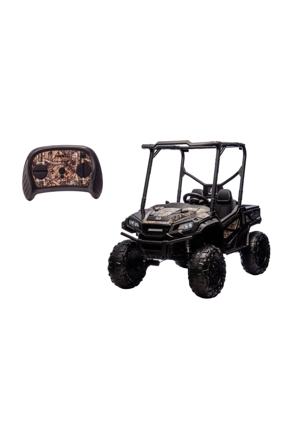 Realtree XD 24V Battery-Powered Ride-On UTV for Kids with Remote Control, Lights and Sounds