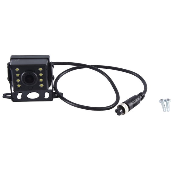 24V Reversing Camera Reversing Image Rear Camera HD LED Night Vision Waterproof Universal Black