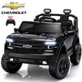 thumbnail image 1 of 24V Ride on Toy for Kids, Licensed Chevrolet 2 Seat Powered Ride on Car with Remote Control, 4 Wheels Spring Suspension, Bluetooth, LED Lights, Kids Electric Car for Age 3+, Black, 1 of 10
