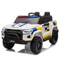 thumbnail image 1 of 24V Ride on Toys with 2 Seaters, 400W Motor Electric Power Ride on Truck Car with Remote Control for Big Kids, LED Lights, 3 Speeds, Storage, Bluetooth Music, White, 1 of 7