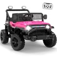 thumbnail image 1 of Xuanlur 12V Ride on Electric Truck Car for Kids, Kids Electric Vehicles w/Remote Control, Bluetooth Music, Horn, 3 Speeds, 3.5 Mph Max Speed, Soft Start, Ride on Car Toy for Toddler Kid (Pink), 1 of 7