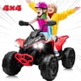 thumbnail image 1 of 24V Ride on Toys ATV for Kids, 6 Wheelers, 2 Seater, High & Low Speed, Forward & Backward, Bluetooth Music Story, Red, 1 of 8