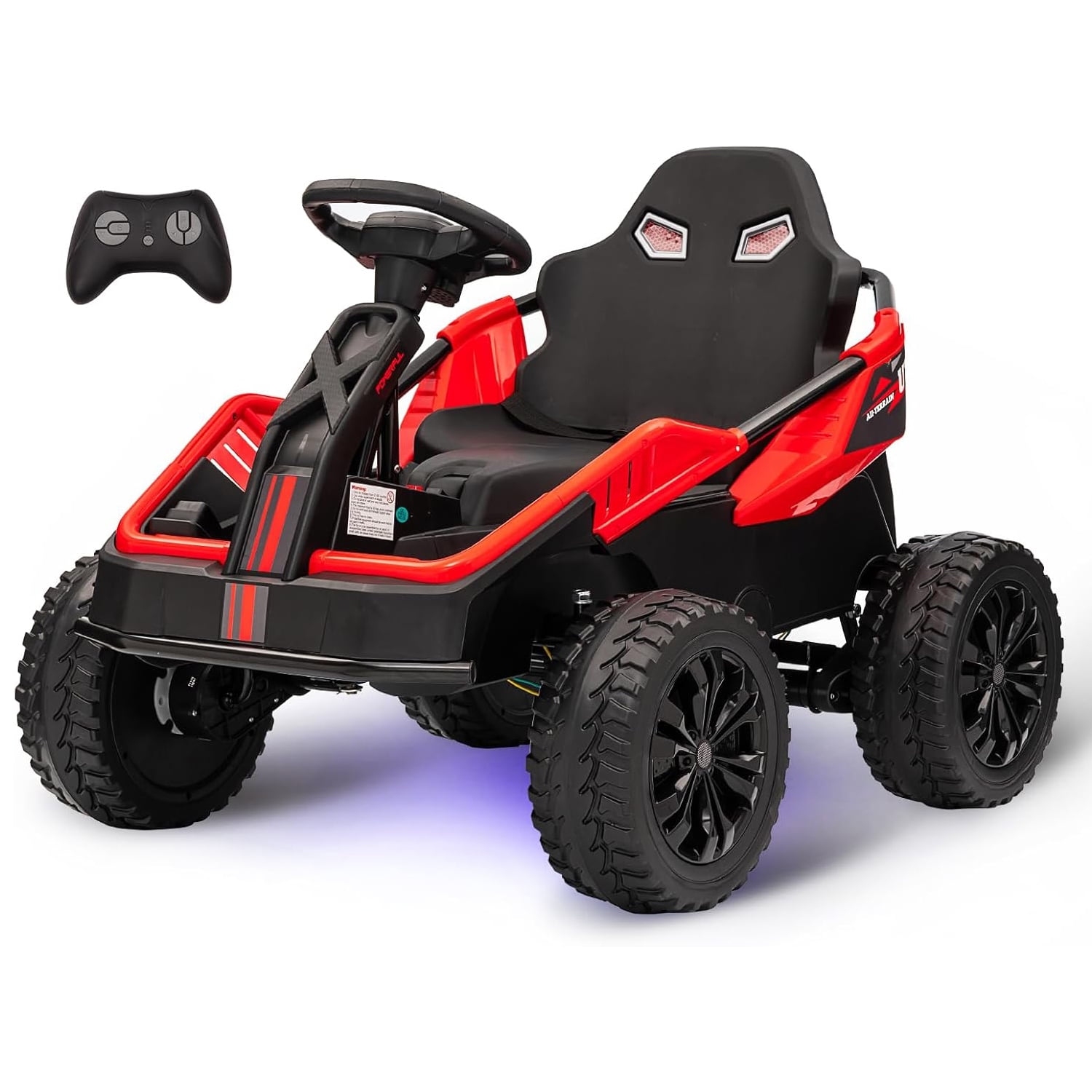 Red 24V Electric Off-Road UTV Ride-On with Remote Control