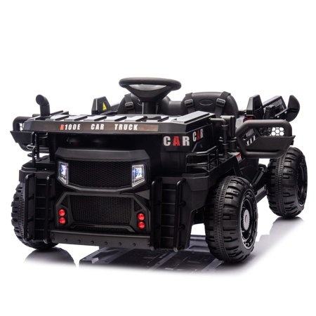 24V Two Seater Kids Ride On Electric Car W Parents Control,Seat Width 19.69In,400W Motor,E Rear Dump,LightRear Searchlight,Usb,Mp3,Bluetooth,Music,Provide A Speed Of 3.11 4.97Mph For Kids Aged 3 .