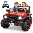 thumbnail image 1 of 24V 2 Seater Ride on Toys for Kids, Powered Ride on Car with Remote Control, 4 Wheel Suspension, Bluetooth, Music, LED, Dual 200W Motors, Soft Start, Electric Car for Big Kids Girls Boys 3-8, Red, 1 of 9