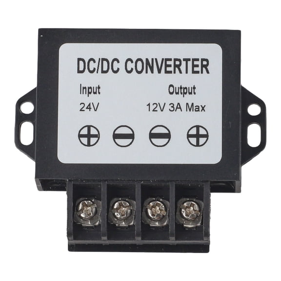 24V to 12V DC-DC Converter 3A Step-Down Power Supply Regulator for Car Solar LED with Over-Current Protection and IP65 Waterproof