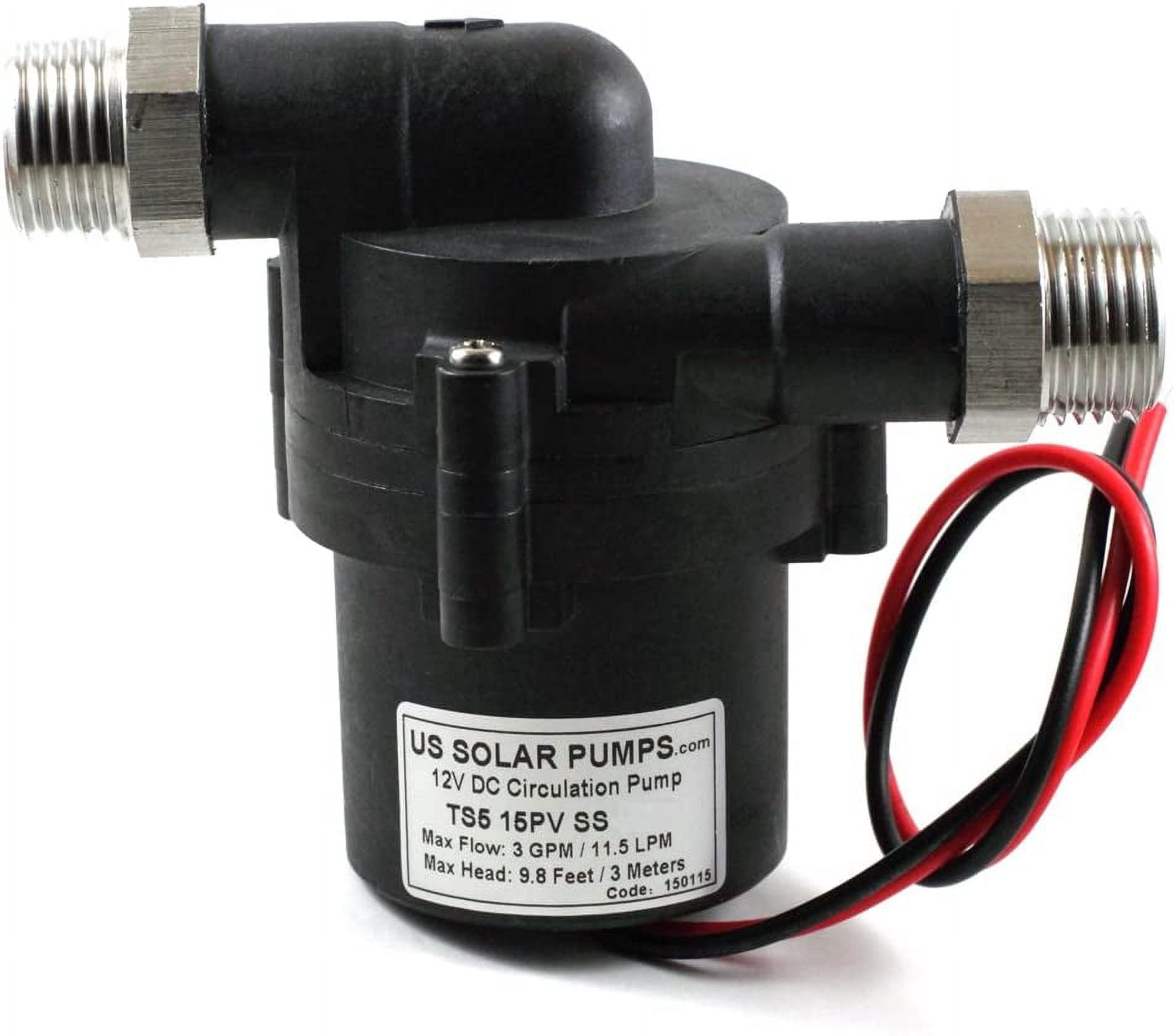 24VDC Hot Water Pump with AC/DC Adapter Can handle temperatures up to