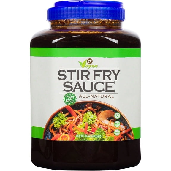 24Vegan Stir Fry Sauce - Vegan - All Natural - Non GMO - No MSG - 105.8oz / 3KG -