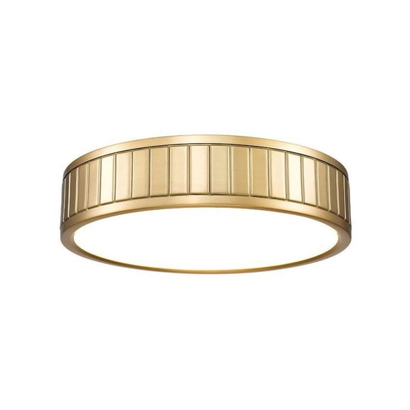 24W 1 Led Flush Mount in Modern Style-3 inches Tall and 12.5 inches Wide-Modern Gold Finish Bailey Street Home 372-Bel-5171904
